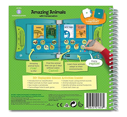 LeapFrog LeapStart Kindergarten Activity Book: Amazing Animals and Conservation