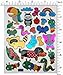 Jazzstick 10-Sheet Zoo Animal Sticker Value Pack Bulk Lion Giraffe Fish Snake Panda Horse 04