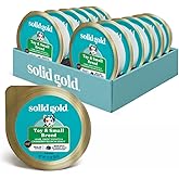 Solid Gold Wet Dog Food for Small Dogs - Grain Free Small Dog Food Wet Recipe w/Real Lamb, Superfoods & Vitamins for Gut Health & Immune Support - for Puppies, Adult & Senior Breeds - 12ct 3.5oz Cups