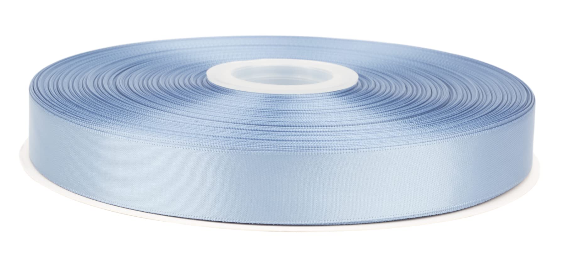 Fondersy 91 Meters French Blue Double Faced Satin Ribbon - 22mm Width for Wedding, Gift Wrapping, Floral Arrangement and Crafts