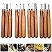 VIENNAGE 12 Set SK5 Carbon Steel Wood Carving Tools Knife Kit - Kids & Beginners with Reusable pouch (12 SET)