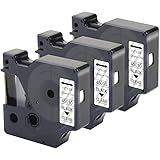 BOYEEZON Compatible D1 Clear Tape Replacement for DYMO D1 Label Tape 45010 S0720500 Clear 12mm Labeling Refills for Dymo Labelmanager 160 360D 280 420P 450 Duo, 1/2 Inch x 23 Feet, 3-Pack