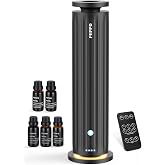 FEPPO Waterless Diffuser - Diffuser for Home Hotel Office Spa Large Room | Diffuser with 5&times;20 mL Hotel Scent Oils, 6 Scent Levels, 4 Timer Modes, Quiet Essential Oil Diffuser, 1000+ Sq Ft Cover