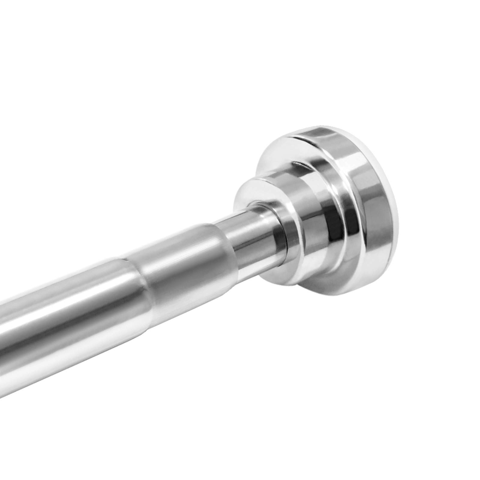 EC Breath Extendable Shower Curtain Poles 155-260cm Telescopic Tension Rod Rail Stainless Steel Bath Closet Hanging Pole