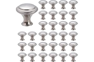 Betinyar 40 Pieces Kitchen Cabinet Knobs, Mushroom Handle with Screws, Round Cabinet Pulls, Kitchen Cupboard Drawer Knobs, Ki