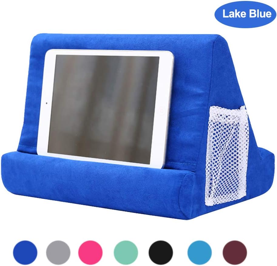 Soft Pillow for iPads, Multi-Angle Pillow Lap Stand，Tablet Computer Stand for eReaders, Smartphones, Books, Magazine