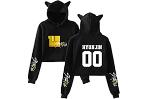 Xkpopfans Stray Kids Hoodie Yellow Wood Pullover Woojin Felix Minho Crop Top Sweatshirt