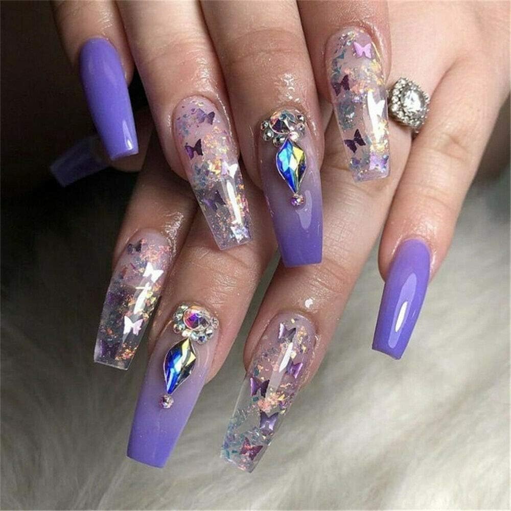 3D Butterfly Nail Glitter Nail Sequin (10G) Butterfly Nail Flake Holographic Nail Art Ultrathin Sequins Nail Art Glitter Tips Acrylic Paillettes Fakes DIY Nails Decoration Decals - Image 4