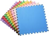 Vivo Technologies Interlocking Foam Play Mat 18 Pack 9mm EVA Multi Colour view 1