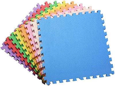 Vivo Technologies Interlocking Foam Play Mat 18 Pack 9mm EVA Multi Colour