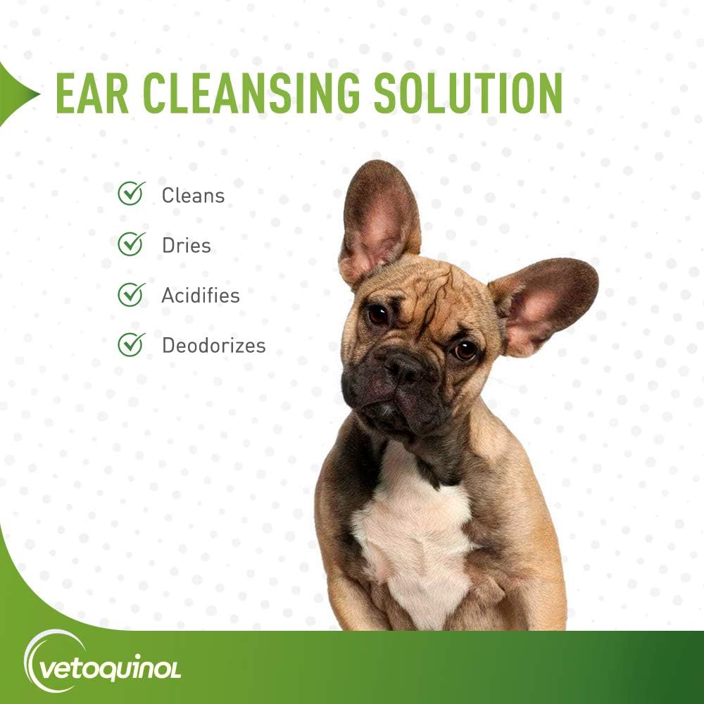Vetoquinol 411441 Ear Cleansing Solution, 8 oz : Pet Ear Care Supplies : Pet Supplies