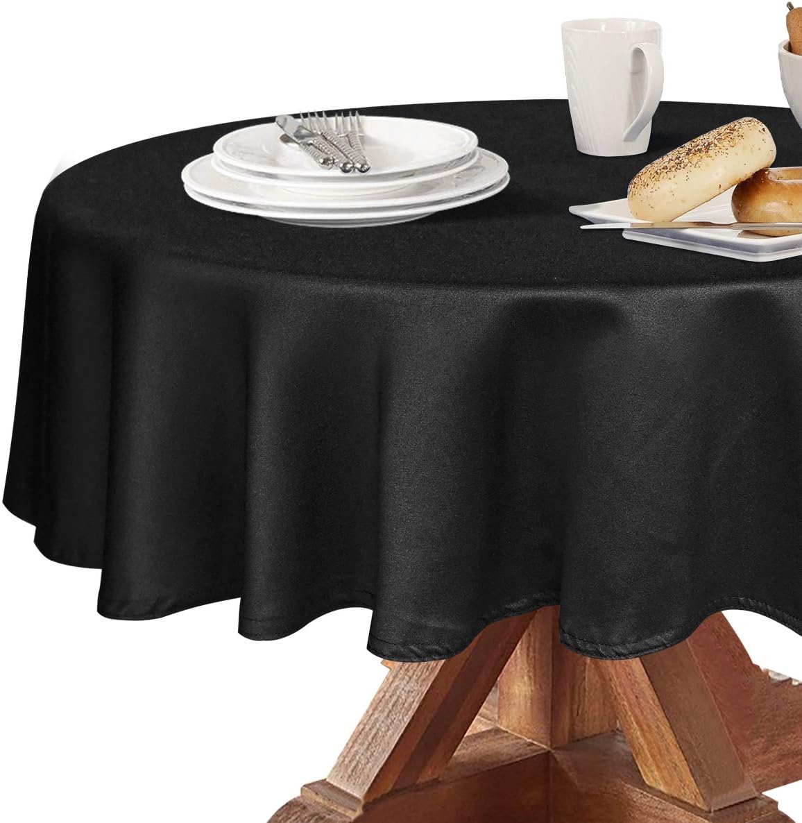 Best 60 in black round table cloth