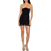 Forever 21 Womens Ruched Two-Tone Mini Tube Dress