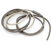 SH201 Braided Aluminum Drain and Door Heater Wire for automatic defrosting of samsung refrigerators and most refrigerator, Fit for Supco SH201 Heater, Tip 7/16 Diameter 115V 15W 25 Inch Heater Wire