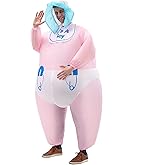 Arokibui Inflatable Costume Adult Funny Blow up Halloween Costume Fancy Dress Cosplay Party Christmas Halloween Suit