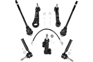 7pc Front Inner Outer Tierod Pitman Idler Arm Replacment for Silverado Sierra 1500 4WD, Tahoe 4.8L & 5.3L V8