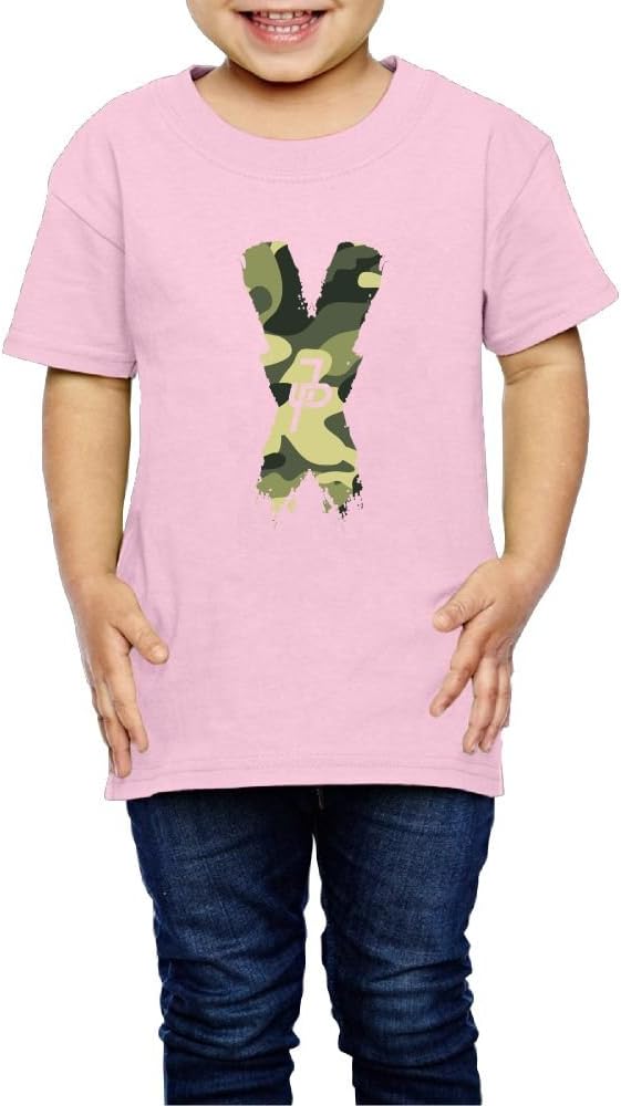 Kddcasdrin Jake Paul Camouflage X Short Sleeve Crew Neck Tee Shirt 2-6 Toddler Kids