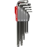CRAFTSMAN OVERDRIVE Metric L-Key Hex Key Set, 9 PC (CMHT26035) | L-Key allen wrench set, Includes 9 PCs from 1.5 mm to 6 mm, Corrosion resistant, Tight Torque, Swivel holder