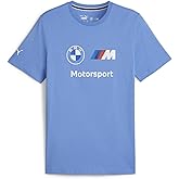 PUMA Mens BMW M Motorsport Car Graphic Crew Neck Short Sleeve Casual Tops Casual - Blue