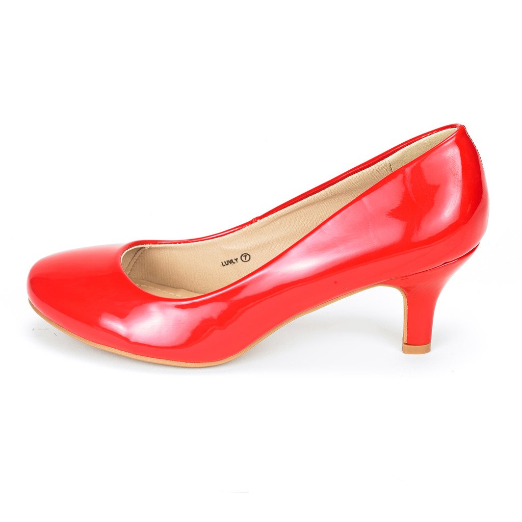 DREAM PAIRS Women's Luvly Bridal Wedding Party Low Heel Pump Shoes - Image 3