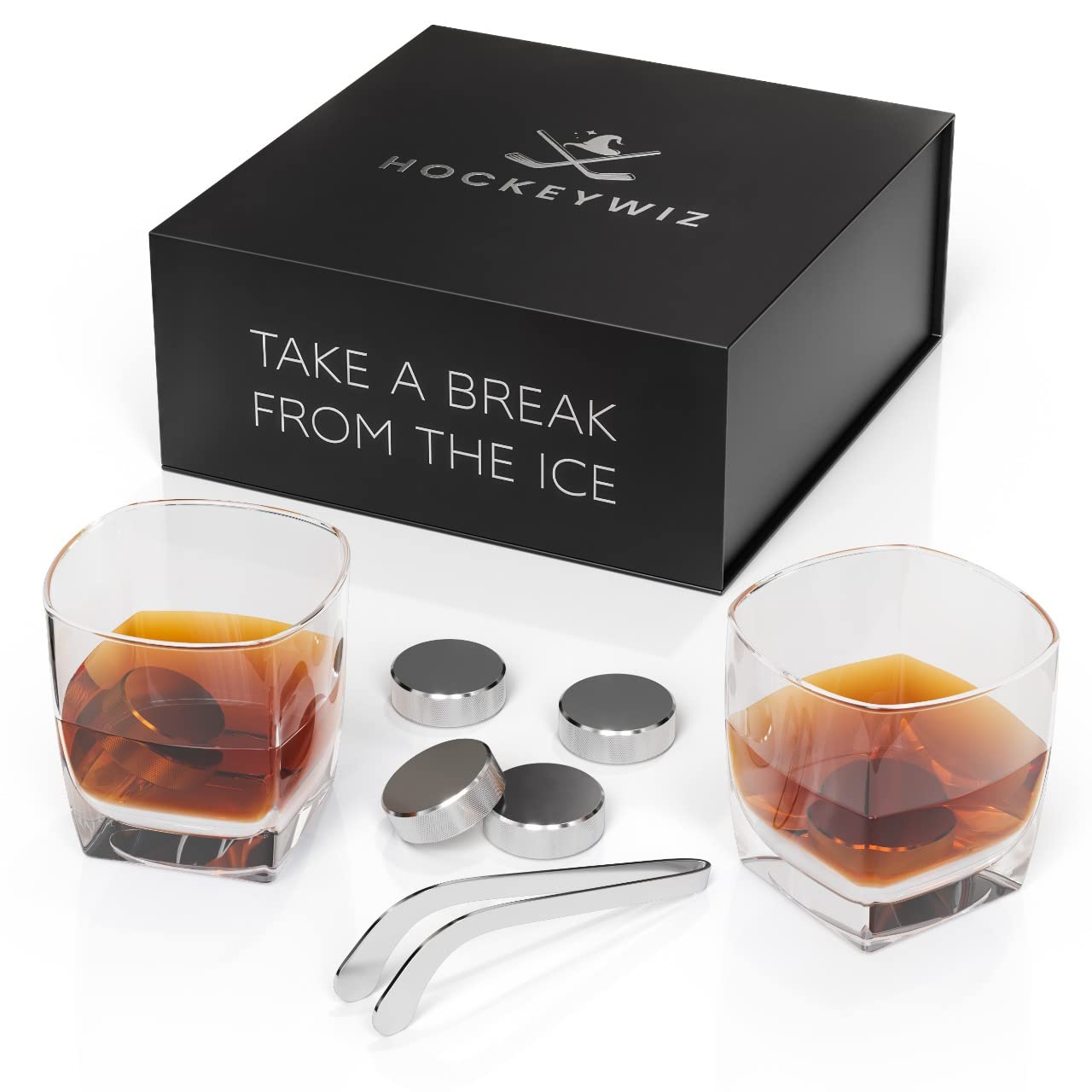 Hockey Whiskey Stone Set