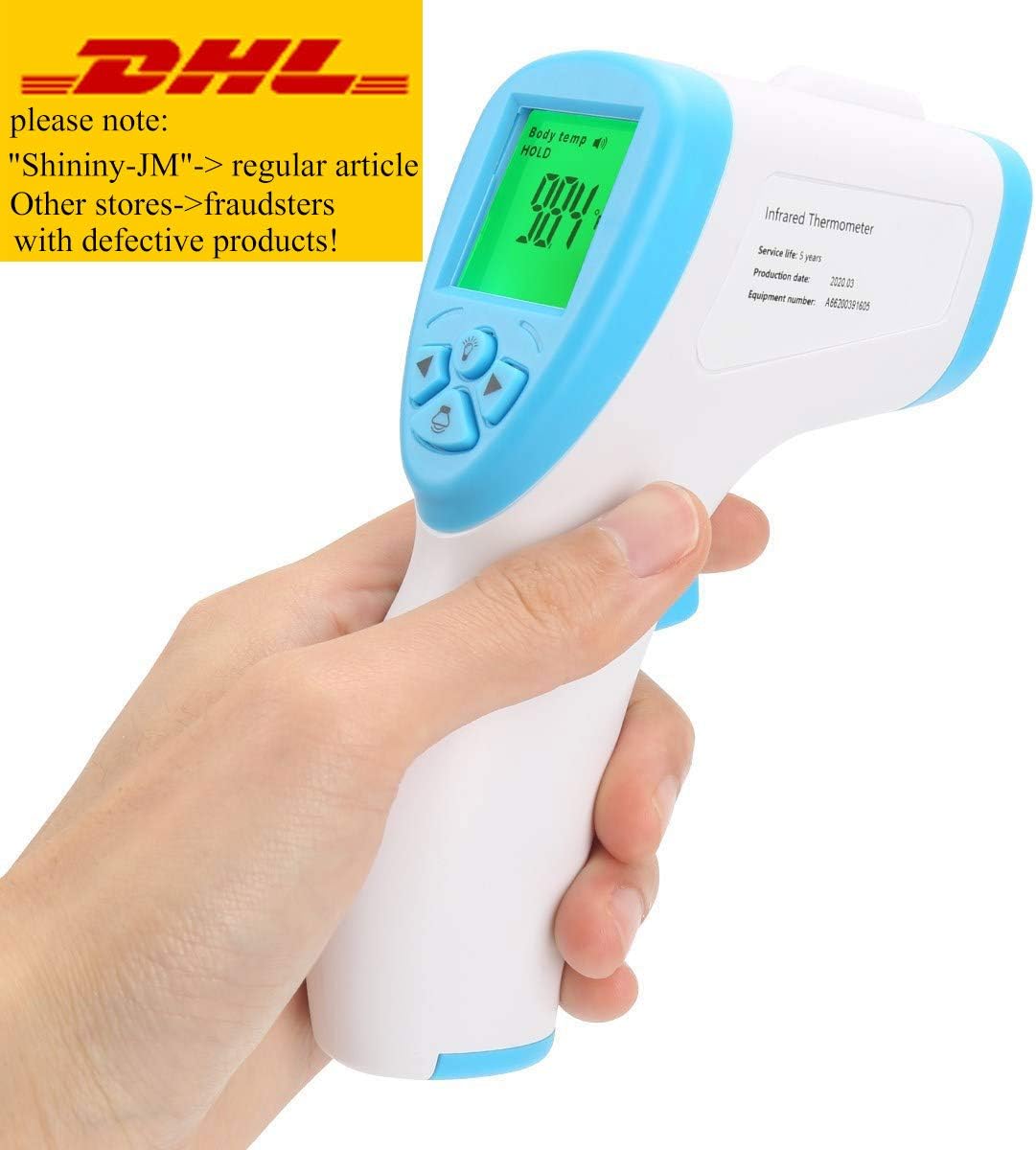 Awakelion FT32 Forehead Thermometer,Infrared Thermometer for Body Without Contact Digital Thermometer for Adults Instrument for Temperature Measurement Without Frontal Contact for Adults