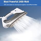 BEAUTURAL 2400W Steam Iron with LCD Display & Double Ceramic Soleplate view 4