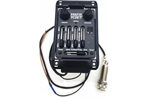 YANSHENG Guitar Pickup Prefix Plus-T Onboard Preamp Matrix Pickup EQ Tuner Soft Piezo Pickup Equalizer System Acoustic Guitar Pickups
