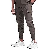 DIOTSR Mens Lightweight Joggers Pants, Cargo Athletic Sweatpants for Men, Slim Workout Pants with Pockets