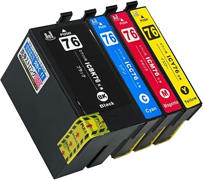 Amazon Ic4cl76l Bk C M Y 4色セット用 洗浄カートリッジ プリンターの 目詰まり かすれ 解消 洗浄カートリッジに入れ替えてヘッドクリーニングを行うだけ Epson エプソン 最新型icチップ付き A I S製品 A I S インクカートリッジ 通販