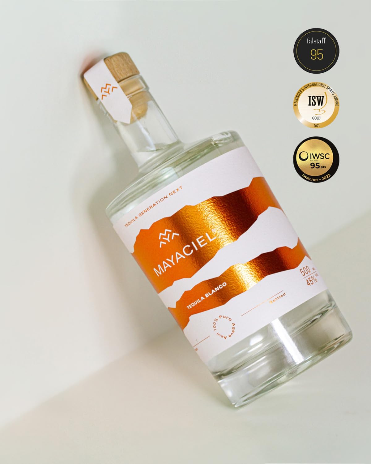 MAYACIEL Tequila Blanco – Preisgekrönter Premium Tequila | Tequila des Jahres 2021 | Frische Agave & feine Zitrusnoten | 100% Agave | Handgefertigt & limitiert | 0,5 l 2