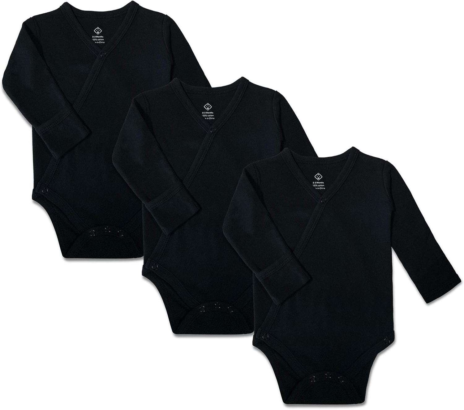 newborn bodysuit with mitten cuffs