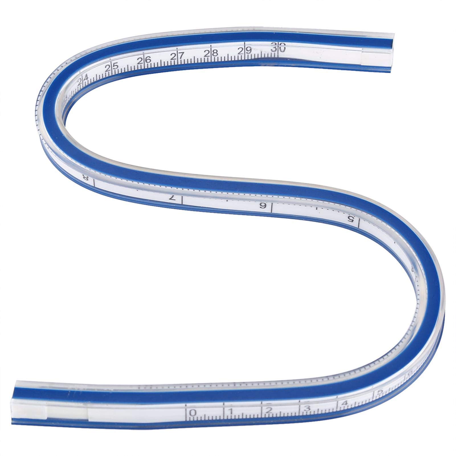 Curve Runner Ruler Flexible Curve Ruler Curved Ruler Measurement Tool for Drawing Painting Graphics and Garment Design(60cm)