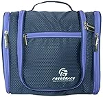 Premium Toiletry Bag By Freegrace - Extra Large Travel Essentials Organizer - Durable Hanging Hook - For Men & Women - Perfect For Accessories, Cosmetics, Personal Items, Shampoo, Body Wash