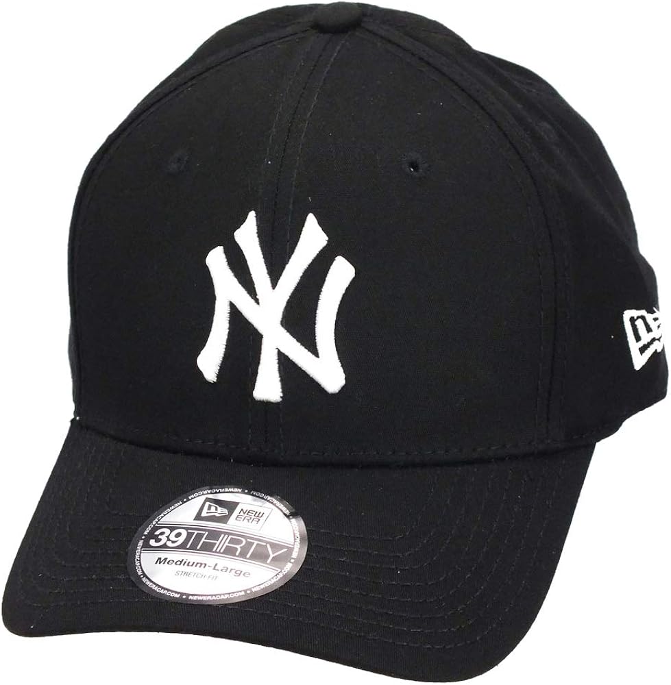 New Era Men Baseball Cap Black White L Xl Sports Fan Baseball Caps Clothing Amazon Com