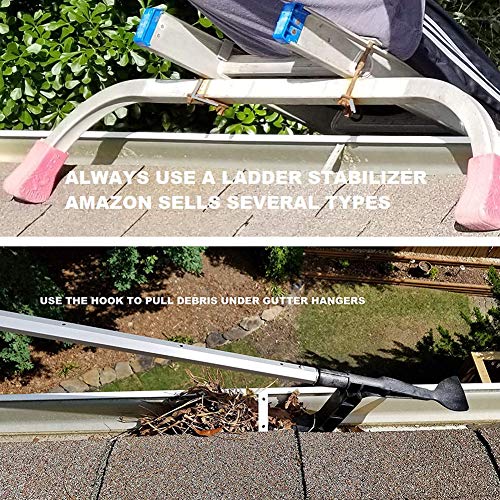 Pannow Gutter Cleaning Spoon and Scoop, Roof Gutters Cleaning Tool for Garden, Ditch, Villas, Townhouses