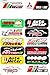 Cars Motor Drag Racing Lot 6 Vinyl Graphic Decals Stickers D6095