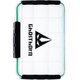 Ghosthorn Waterproof Fishing Tackle Box Organizer 3600 Lure Storage 1 Pack | Clear Tackle Organizer with Removable Dividers for Lures, Hooks and Fishing Gear Portable 3600/3700 Storage Boxes Trays