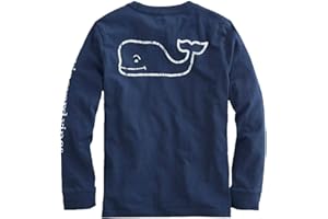 vineyard vines Boys Long Sleeve Vintage Whale Pocket T-Shirt