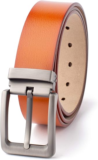 Amazon ベルト メンズ 本革 本革で作られた本物の1本 ビジネス カジュアル バックル取替可能 ベルト長さ調整可能 キャメル ベルト 通販