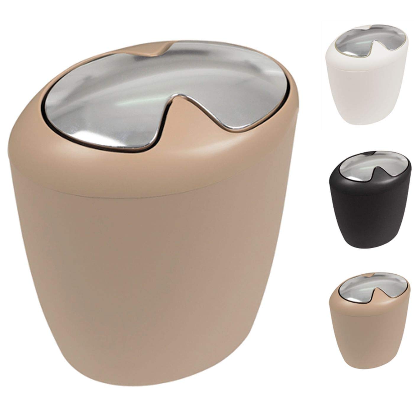 Spirella Etna Bahama Waste Basket HIPS Beige 29.5 cm x 25 cm