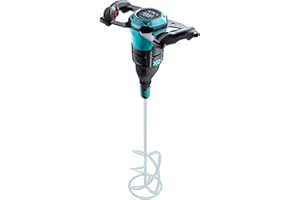 COLLOMIX XQ Paddle Mixer - 8 Speed (300-750 RPM) Portable Material Mixing Drill with Speed and Timer Settings for Max. (4) 50lb Bags - XQ6
