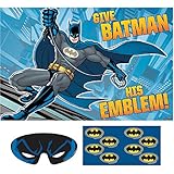 Awesome Batman Birthday Party Game , Pack Of 4, Blue , 37 1/2
