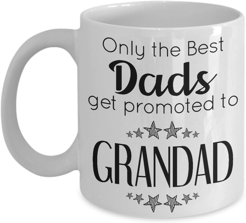 only the best dads get promoted to grandad mug