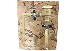 Urby 5 Layer Sprinkler Covers for Outside, Back Flow Covers for Winter Freeze and Intense Sun Protection, Outdoor Pipe Insulation Cover. [Sand Camo Color] 20x24in