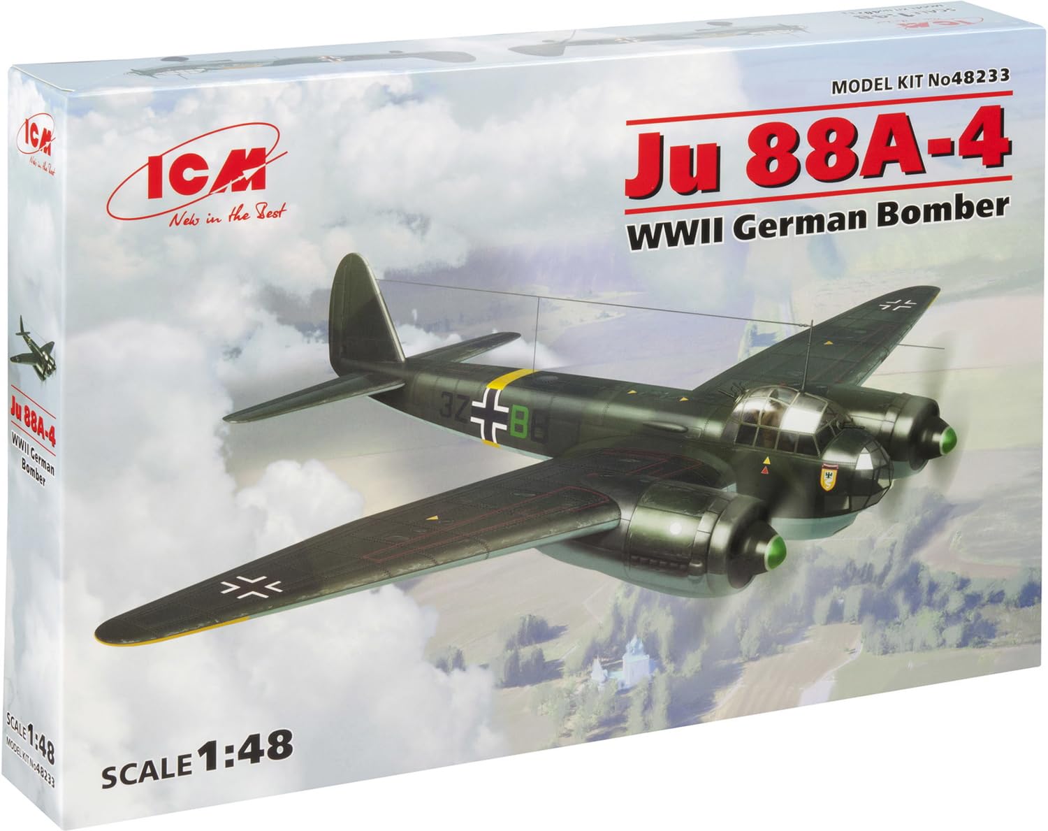ICM 048233 – Plastic Model Kit 1: 48 – Ju 88 A 4