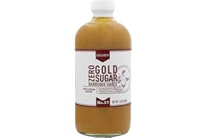 Lillie's Q - Zero Sugar Gold Barbeque Sauce, Gourmet Carolina Sauce, Tangy BBQ Sauce with South Carolina Mustard, w/Gluten-Free Ingredients, Keto-Friendly, No High Fructose Corn Syrup (16oz)