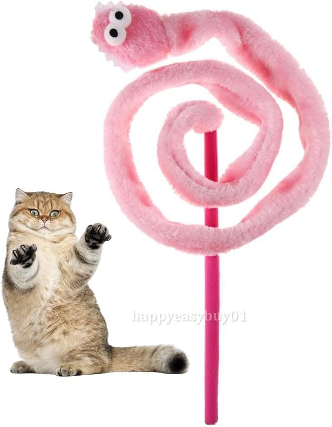Amazon Mewtogo 猫じゃらし 猫用おもちゃ ヘビ玩具 猫大興奮 マタタビトイ 可愛い ストレス解消 運動不足解消 互いに愛情を増強し ピンク Mewtogo 猫じゃらし 羽のおもちゃ 通販