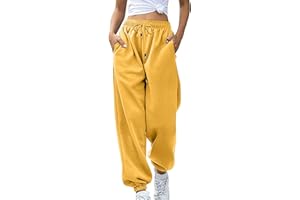 BXJX Womens Cinch Bottom Sweatpants Casual High Waisted Avtive Workout Joggers Trendy Plus Size Pants Fall Fashion Outfits