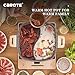 Carote 4.8-Quart Double-Flavor Hot Pot with Divider and Glass Lid,Shabu Shabu Pot with Nonstick Granite Coating from Switzerland,11 inch